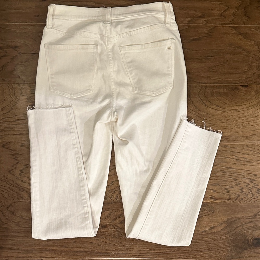 MADEWELL Sz 25 White High-Waisted SKINNY Jeans - Picture 4 of 7